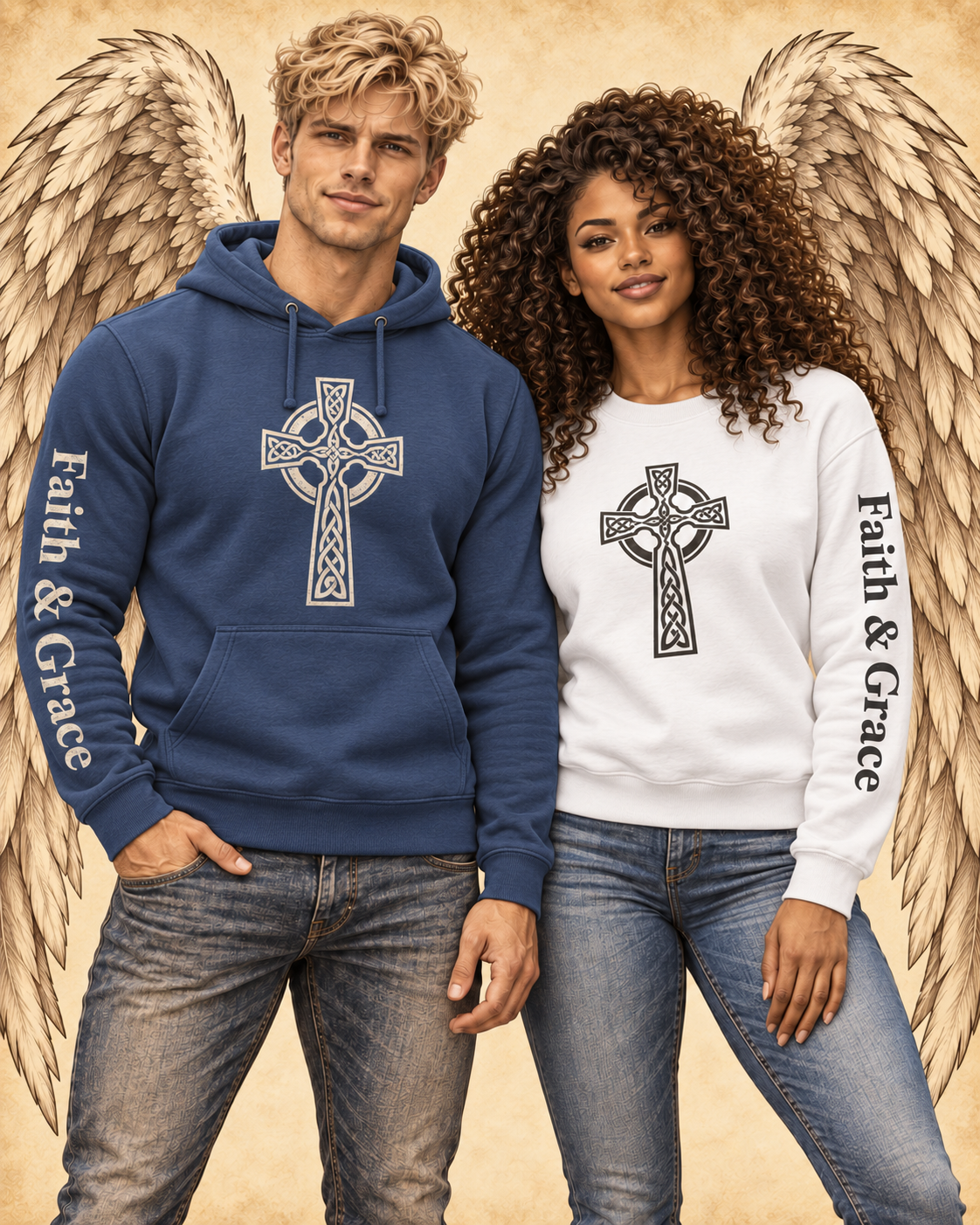 Celtic Cross — Hoodie & sweatshirt