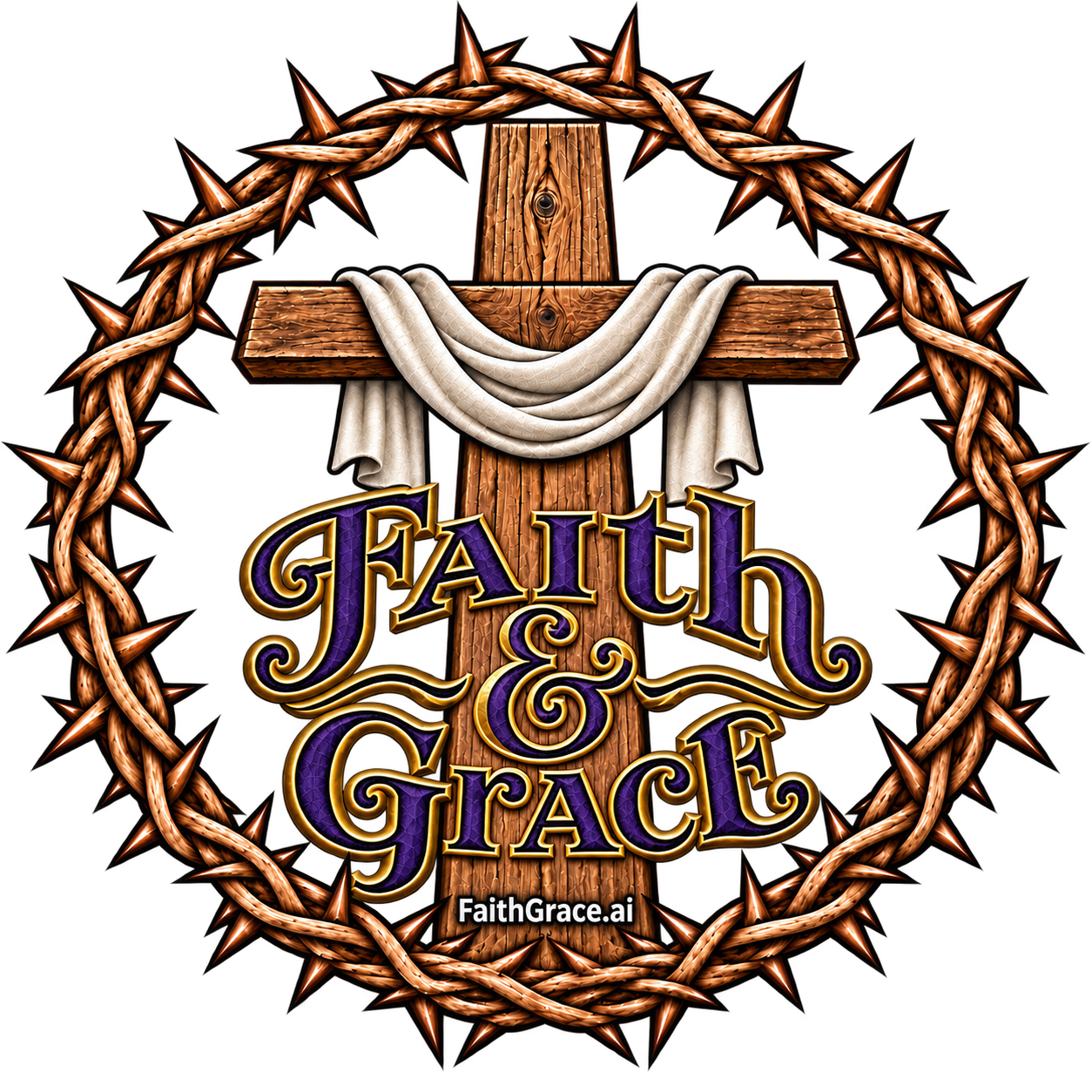 Faith & Grace — Sticker