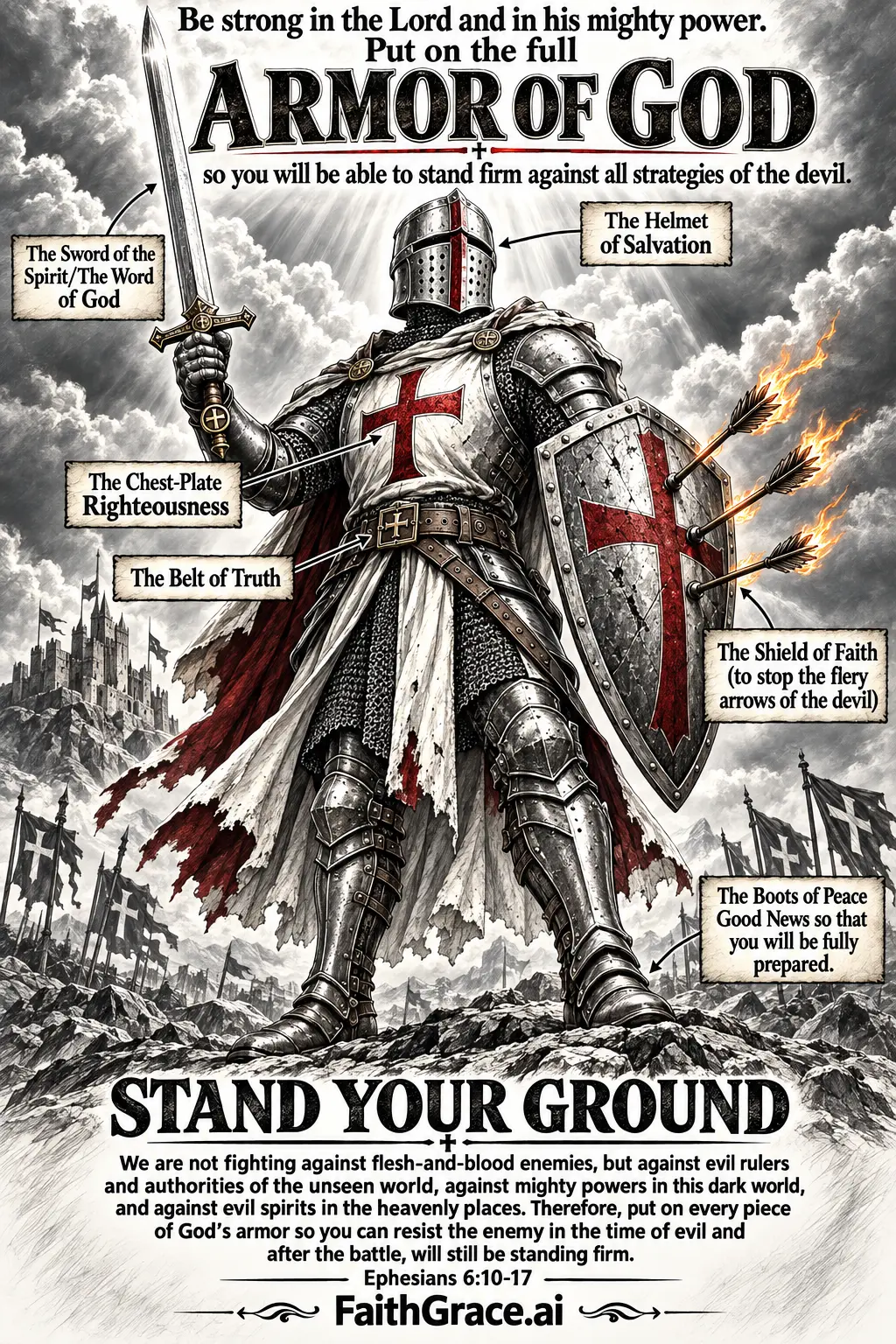 Armor of God — Sticker / print